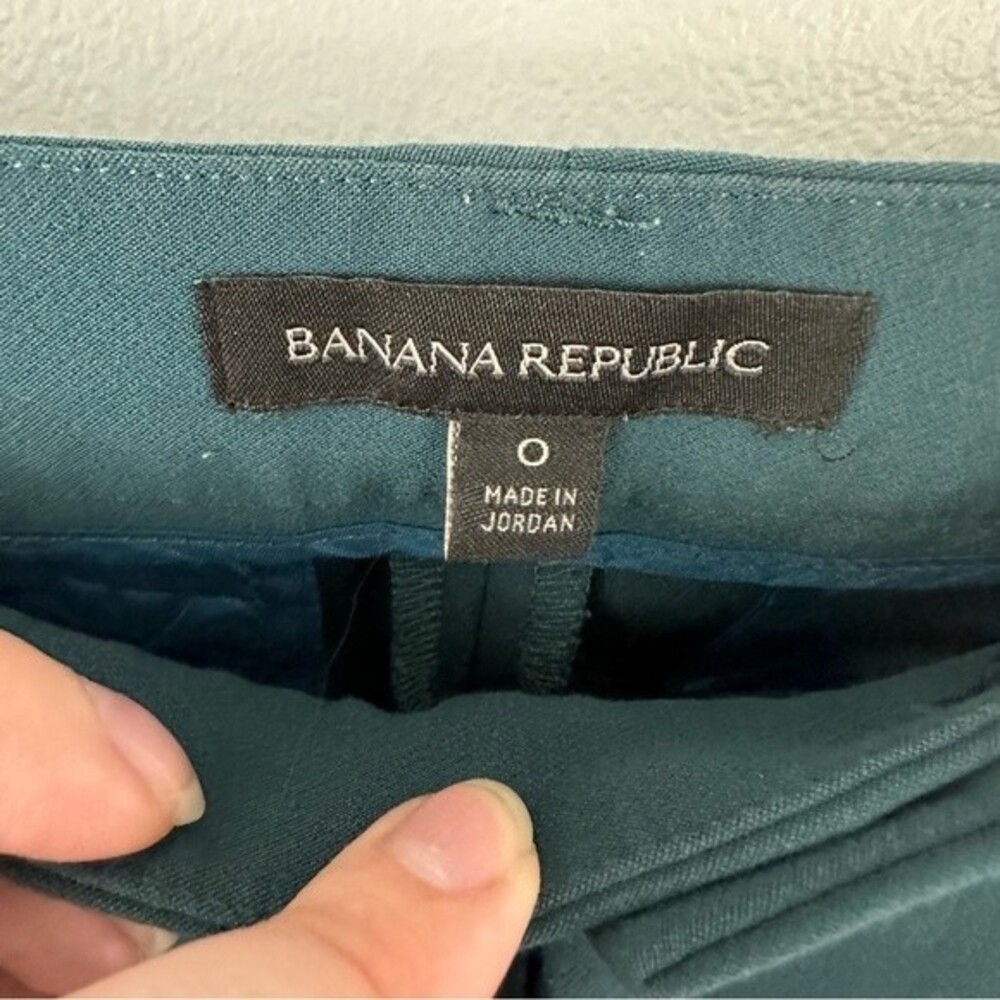 Banana Republic Green Trouser Work Pants Size 0 Professional Office Career - Picture 11 of 14
